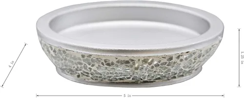 Vista 39 de Marina Decoration Juego de accesorios de baño de 4 piezas de decoración moderna de lujo, incluye dispensador de loción de jabón líquido para baño