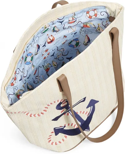 Vista 3 de Vera Bradley Bolso tote de paja para mujer