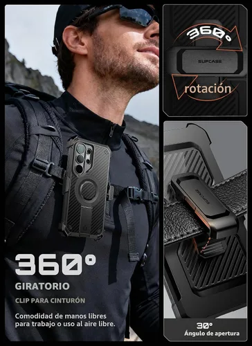 Vista 7 de SUPCASE Funda para Samsung Galaxy S26 Ultra con soporte incorporado