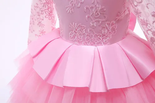 Vista 3 de Todder - Vestido de encaje para bebé, para fiesta de cumpleaños, bautizo