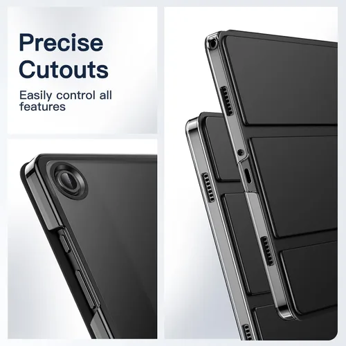 Vista 7 de JETech Funda para Samsung Galaxy Tab A9+ / A9 Plus de 11 pulgadas 2023, funda protectora delgada y translúcida trasera de tres pliegues para tablet