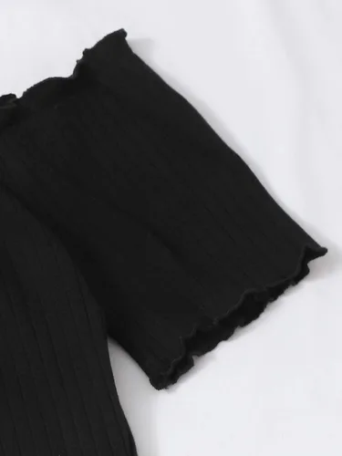 Vista 4 de Floerns Minivestido ajustado con botones y hombros descubiertos para mujer