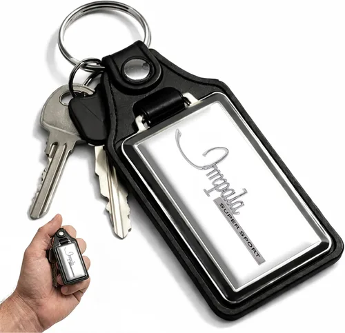 Vista 16 de Brotherhood Car Key Chain for Impala - Classic Models Keychain for Men and Oro olímpico - Guión de 1969
