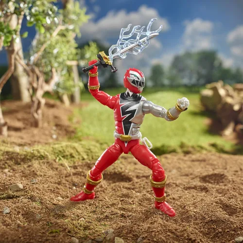 Vista 4 de Power Rangers Lightning Collection Dino Fury Red Ranger - Figura de acción coleccionable de 6 pulgadas