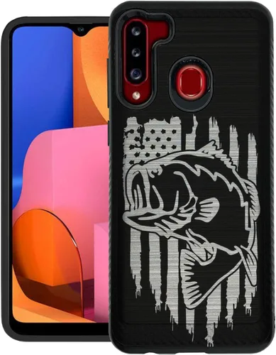 Vista 21 de CasesOnDeck - Carcasa resistente compatible con Samsung Galaxy A21 y A21 (armadura cepillada)