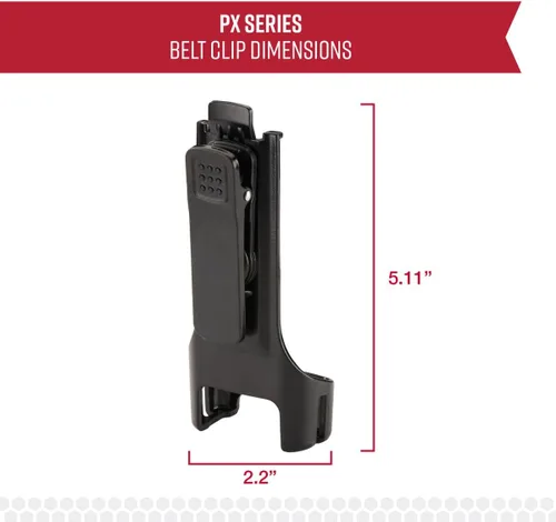 Vista 2 de Cobra PX Holster - Clip giratorio para cinturón de repuesto para radios bidireccionales y Walkie-Talkies compatibles
