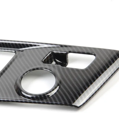 Vista 3 de Cubierta Protectora de Moldura de Panel de Engranajes de Control con Aspecto de Fibra de Carbono para 2014 2015 2016 2017 2018 Chevrolet Corvette C7