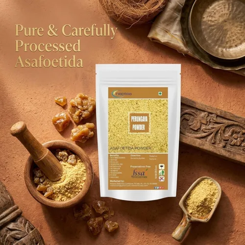 Vista 6 de Neotea Asafoetida Powder Pure Hing Heeng Spice Auténtico ingrediente de cocina indio Potenciador de sabor aromático Masala natural