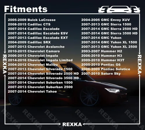 Vista 3 de Rexka Juego de 20 clips para panel de puerta, kit de herramientas para GM Chevy Buick Cadillac GMC Pontiac 11519032 11588650 Impala, Silverado