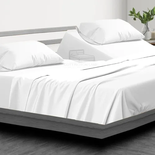 Vista 41 de Cottington Lane Juego de sábanas de 4 piezas tamaño individual, ropa de cama de microfibra ultra suave con bolsillo profundo de 16 pulgadas