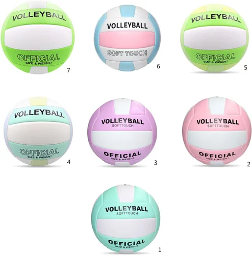 Vista 6 de hejhncii Balones de voleibol impermeables para interiores y exteriores, tamaño oficial 5, juego de entrenamiento deportivo, juego de pelota