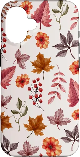 Vista 32 de Halloween Pattern Fall Leaves Pattern - Autumn Season Case for iPhone 17