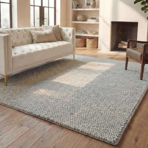 Vista 38 de SAFAVIEH Natura Collection - Alfombra decorativa, 2 x 3 pies, color beige, mezcla de lana hecha a mano, diseño texturizado, ideal para pasillo