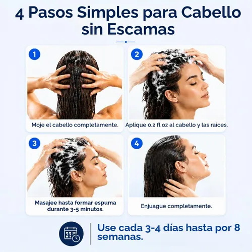 Vista 6 de Ketoconazole 1% Champú anticaspa Picazón Cuero cabelludo Flake Control 6.8 Champú anticaspa Cuidado del cuero cabelludo Ayuda a controlar
