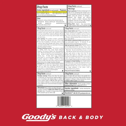 Vista 6 de Goody’s Polvo para dolor de cabeza, 10042037102903, 1