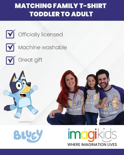 Vista 4 de Bluey Camiseta estampada familiar a juego para niños - Adulto