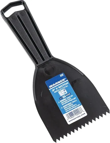 Vista 3 de Warner Manufacturing Warner Tool 908 - Esparcidor de plástico con muesca en V de 3 pulgadas, multicolor, 1 unidad (paquete de 1)