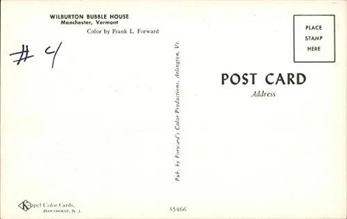 Vista 2 de Wilburton Bubble House Manchester, Vermont VT Original Vintage Postcard