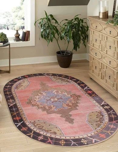 Vista 55 de Unique Loom Timeless Collection - Alfombra de área - Thomas (2' x 3' 1" ovalada, negro y blanco/gris)