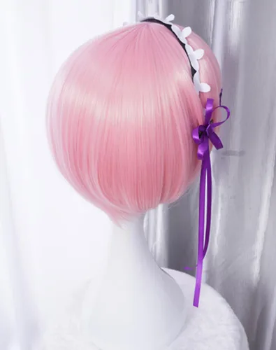Vista 16 de COSPLAZA Cosplay Pelucas Moda Corto Azul Anime Cabello Elegante Mujer Fiesta Peluca