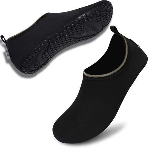 Vista 4 de VIFUUR - Zapatos para deportes acuáticos, calcetines acuáticos, de secado rápido, para yoga, dan la sensación de andar descalzo, sin cordones