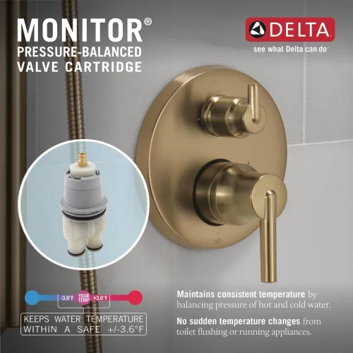 Vista 5 de 14 Series Integrated Diverter Trim con desviador de tres funciones menos mango desviador