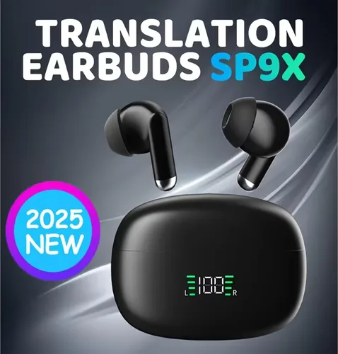 Vista 5 de Auriculares con traductor AI en 144 idiomas - Auriculares inalámbricos Bluetooth en tiempo real