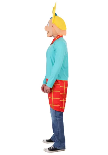 Vista 3 de Disfraz para Hombre de Hey Arnold de Nickelodeon Multicolor