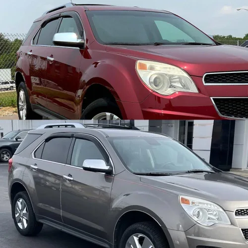 Vista 2 de Viseras tintadas de humo para ventana, protector de ventilación, deflector compatible con Chevrolet Equinox 2010-2017