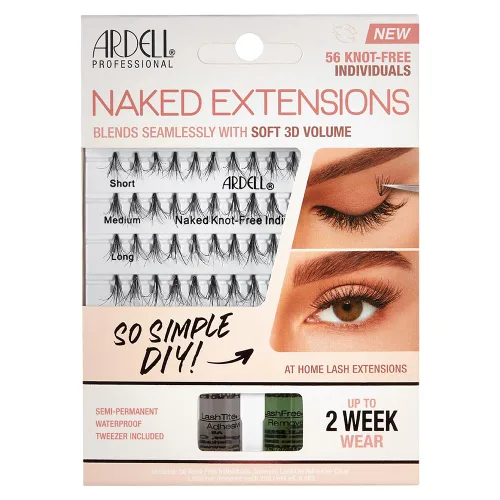 Vista 10 de Ardell Naked Lashes - Kit de tríos de pestañas de aspecto natural con pegamento y removedor de pestañas, extensiones de pestañas para bricolaje, 3