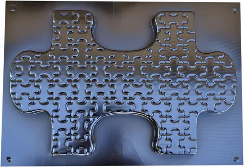 Vista 7 de SvitMolds Puzzle Stepping Stone Mold Molde de cemento de hormigón Rompecabezas ABS Camino de jardín #S51