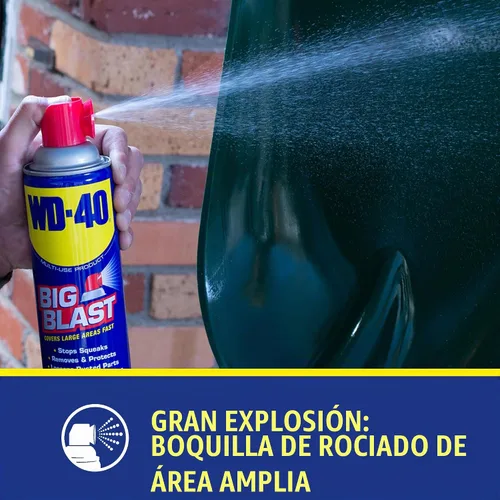 Vista 3 de WD-40 Fórmula original, producto multiusos con spray Big-Blast, 18 onzas Wide-Area Spray, Drives Out Moisture, Prevents Rust & Corrosion, Frees