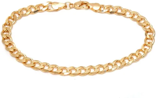 Vista 2 de Barzel Tobillera chapada en oro de 18 quilates para mujer, fabricada en Brasil, Latón, Circonita cúbica