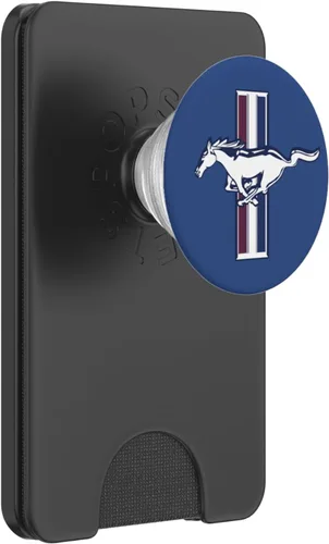 Vista 7 de Ford Mustang Logo PopSockets - Agarre y soporte para teléfonos y tabletas, Negro