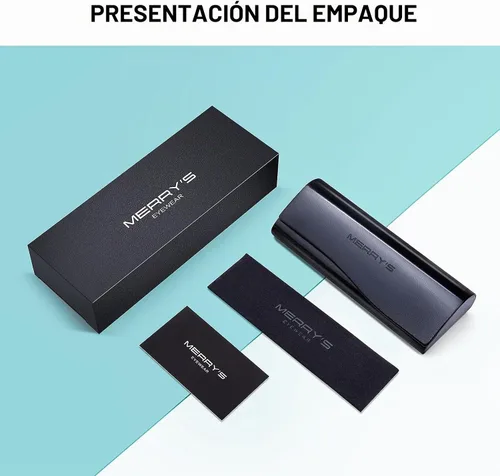 Vista 7 de MERRY'S Gafas de bloqueo de luz azul para hombre, gafas de lectura vintage para computadora para hombre Negro