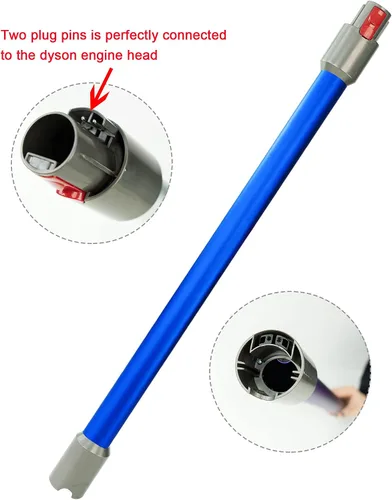 Vista 2 de EZ SPARES Varita de extensión de liberación rápida, compatible con aspiradora inalámbrica Dyson V7, V8, V10 y V11, repuesto de varilla de vacío, Azul