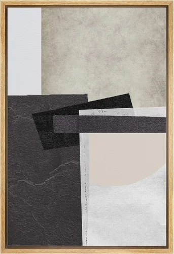 Vista 44 de IDEA4WALL Lienzo enmarcado para pared, acuarela pastel, cordillera, valle, ilustraciones abstractas, naturaleza, arte moderno, bohemio, decorativo