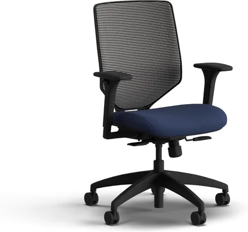 Vista 14 de HON Solve - Silla de oficina ergonómica, soporte de malla con respaldo de malla, soporte lumbar ajustable, brazos ajustables en altura, marco