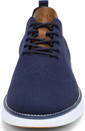 Vista 3 de Men's Casual Dress Oxfords Shoes Breathable Knit Leisure Fashion Sneakers Lightweight Comfortable Walking Shoes