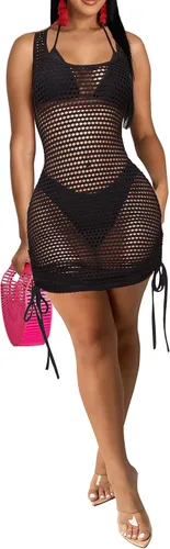 Vista 6 de sexycherry - Salida de baño sexy y traslúcida estilo vestido para mujer