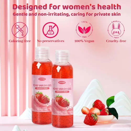 Vista 7 de Yoni Wash - 2 unidades de lavado femenino natural para mujer, equilibrio de ph, lavado vaginal Yoni para hidratación íntima, desodorante