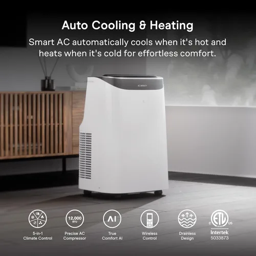 Vista 2 de AC Infinity Smart Portable Air Conditioner 5-in-1, All-Season Cool & Heat