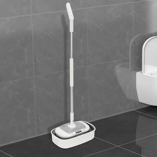 Vista 4 de YIYIBYUS Trapeador eléctrico con un cubo de limpieza, fregona eléctrica inalámbrica para limpieza de pisos, trapeador eléctrico inalámbrico