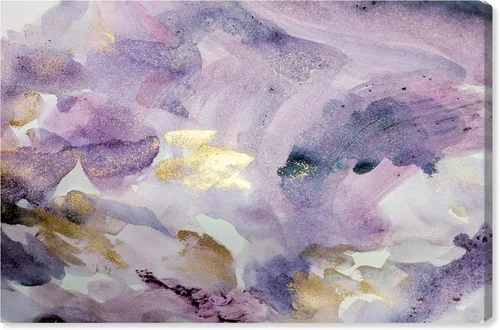 Vista 10 de The Oliver Gal Artist Co. Lienzo enmarcado abstracto para pared, diseño de amatista, acuarela para decoración del hogar, 15 x 10 pulgadas, morado
