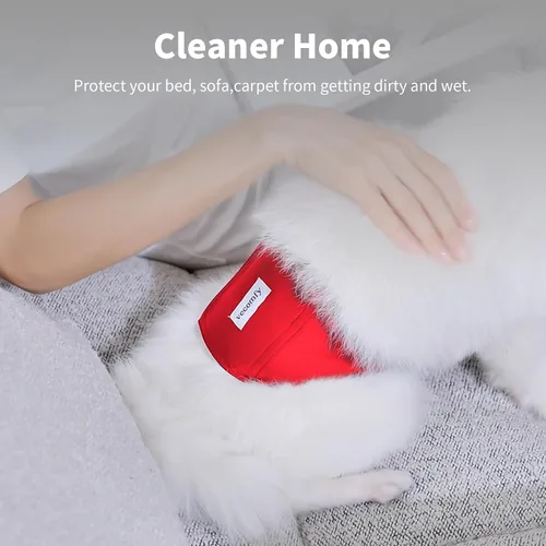 Vista 5 de vecomfy - Pañales lavables y reutilizables a prueba de fugas para perros machos de tamaño pequeño, 5