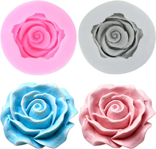 Vista 16 de Moldes de silicona de girasol, molde de fondant de flores para decoración de pasteles, decoración de cupcakes, pasta de caramelo de chocolate, juego