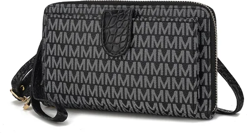 Vista 18 de MKF Collection Bolso cruzado para mujer, diseño de mensajero, cartera de mano