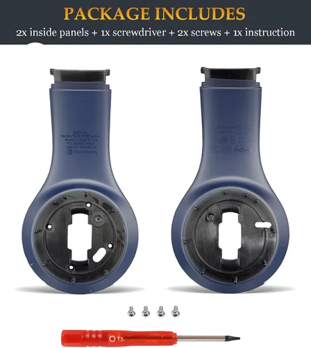 Vista 4 de Accesorios de Studio 3 iguales a los del OEM Studio3, piezas de repuesto de carcasa interior duradera, kit de reparación de panel de auriculares Azul