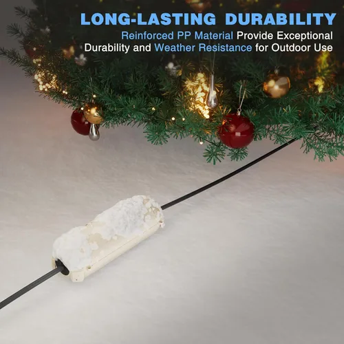 Vista 7 de Flemoon - Paquete de 3 fundas impermeables para cable de extensión para exteriores Small Electrical Connection Box for Straight Plug, Socket