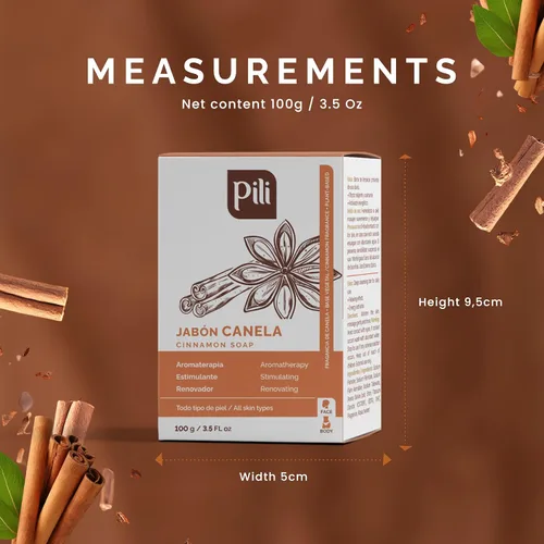 Vista 8 de Pili Natural Barras de jabón de canela (paquete de 3) para rostro y cuerpo, limpiador hidratante para mujeres, hombres, adolescentes y todo